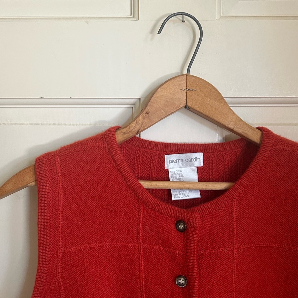 vintage pierre cardin wool vest